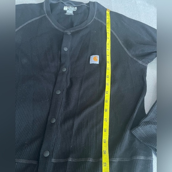 [L]Carhartt Black Men’ Waffle Knit Jumpsuit Base Layer NWOT - Picture 7 of 11